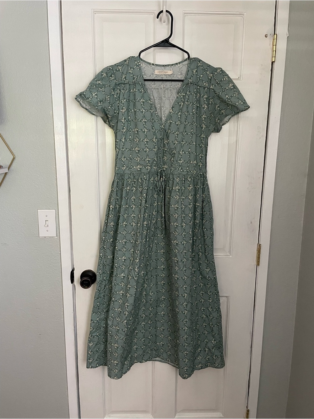 The Christy Dawn Size Small in Teal Trellis